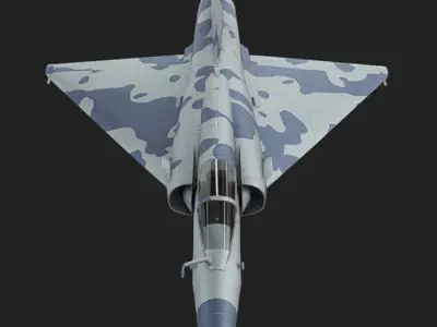 Mirage 2000 Low-poly 3D model