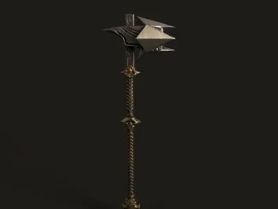War Hammer 03 V2 Low-poly 3D model
