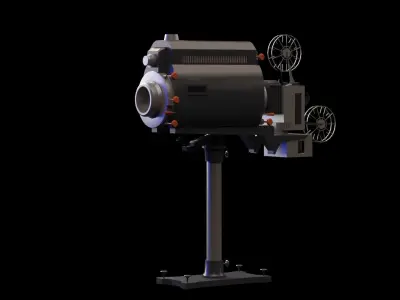movie projector Low-poly 3D model