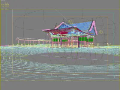 Chinese Style Architecture 3D model 46