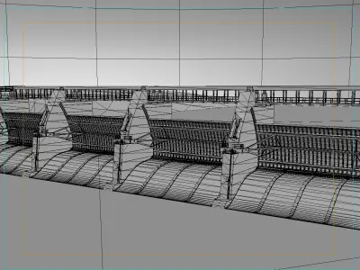 Water Dam Low-poly 3D model purchase