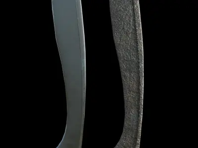 Falcata Game ready free model Free low-poly 3D model