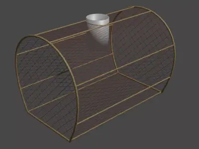 nasa de pesca Free low-poly 3D model