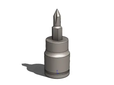 Short Socket Phillips Soquete Curto 3D model