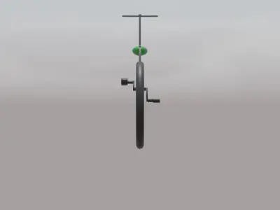 Cycle Low-poly 3D model
