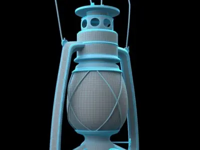 OLD LAMP 3D model 5