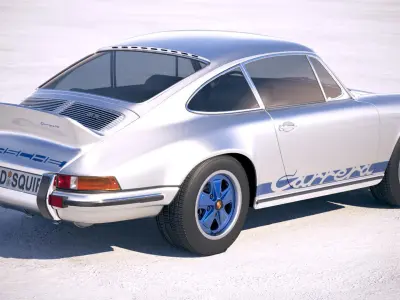 Porsche 911 Carrera RS 1973 3D model buy