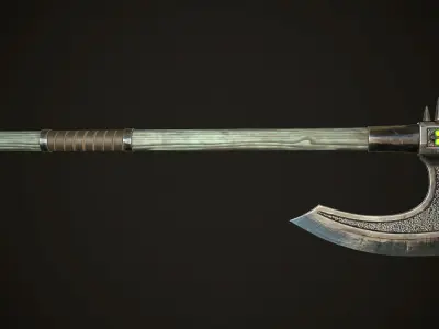 Undead  Axe Low-poly 3D model