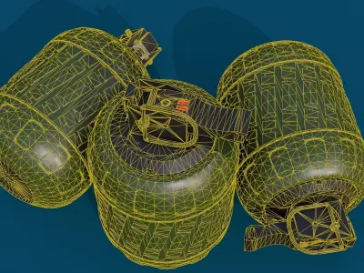 Hand Grenade Low-poly 3D model