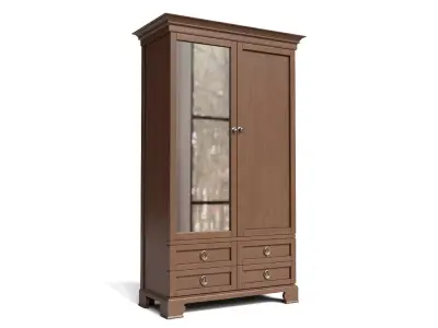 trad armoire Low-poly 3D model