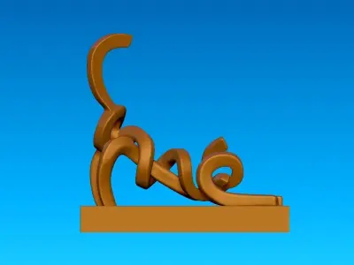 Cat Sculpture Ornaments - 3D print 3D print model purchase
