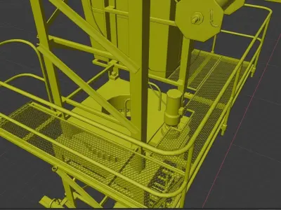 Crane 3d model construction 3D model