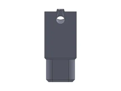12x10 mm tunnel gate - banana gate 3D model