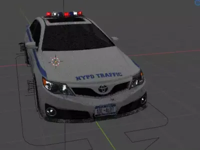 police car Free 3D model