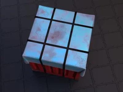 Air Drop Low-poly 3D model purchase