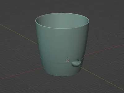 Commercial Use Simple Self-Watering Planter STL Pack 3D print model