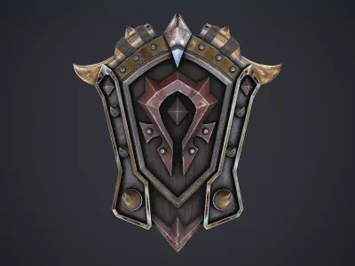 Fantasy Shield 5 Model Low-poly 3D model