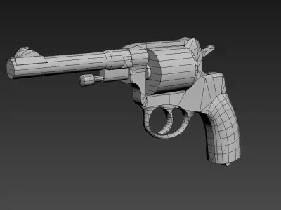 Nagant M1895 Low-poly 3D model