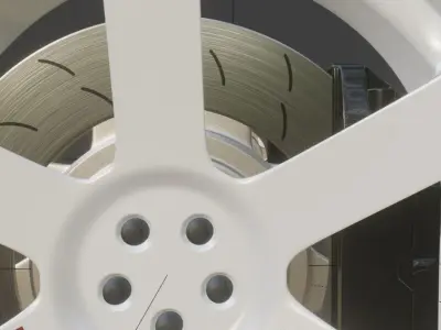 TE37 Rims with Advan Yokohama Tires Free 3D model