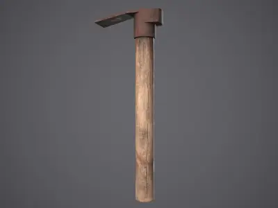 Hammer Old Low-poly 3D model