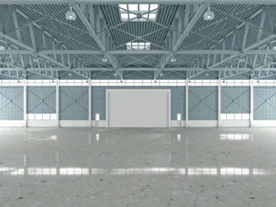 Airplane Hangar 3d Model 3D model
