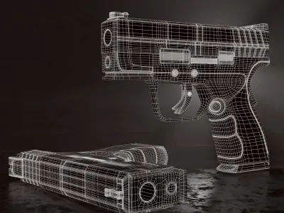 Pistol 3D Model Free 3D model