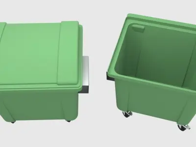 waste bin 3D model