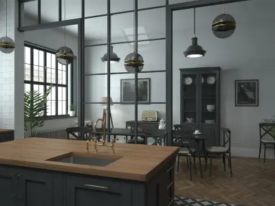 Kitchen 3D model 18