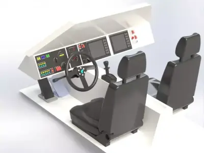 Gefas Cockpit Free 3D model