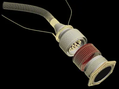 MIL-STD-1760 Connector 3D model