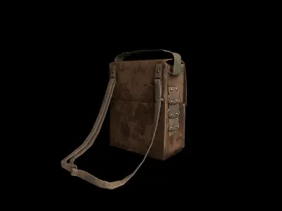 vintage shoulder bag 3D model