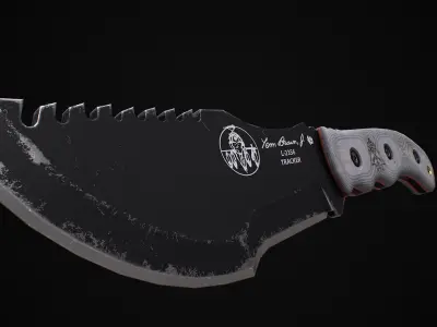 Tracker Knife Low-poly 3D model
