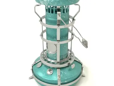 oil heater Free 3D model