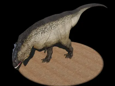Mapusaurus Low-poly 3D model