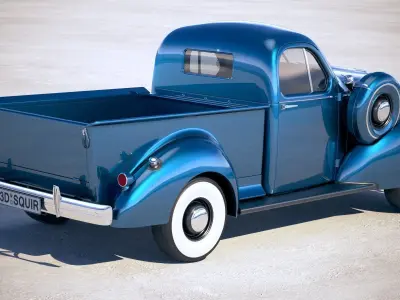 Studebaker Coupe Express Pickup 1939 3D model