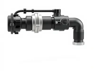 Convertible Piping System Polished Graphite model pack Low-poly 3D model