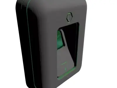 Modern Biometric Fingerprint Access Scanner 3D model