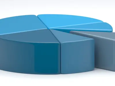 Graph Chart Arrows Collection 3D model