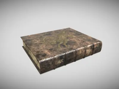 Fantasy Book Low-poly 3D model