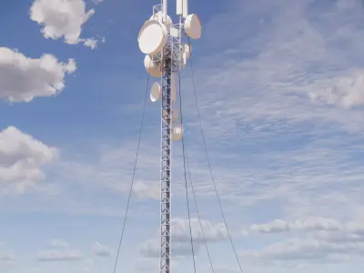 Sci-fi telecom Tower  3D model