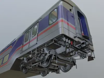 Puma v4 Double Deck EMU Train 3D 3D model