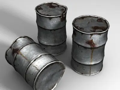 Rusty Barrel 2 3D model