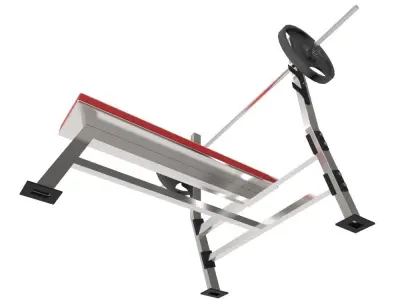Weight Bench - Gym Low-poly 3D model