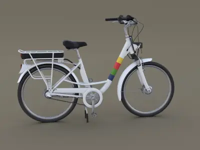 Electric City Bicycle 3D model
