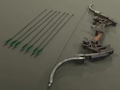 Oneida Kestrel - bow and arrow 3D model