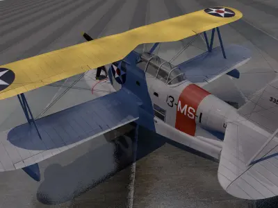 Grumman J2F-6 Duck 3D model