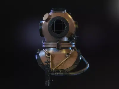 Diving Helmet 3D model