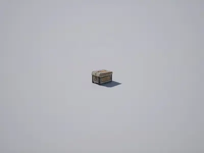 Egyptian Crate Low-poly 3D model