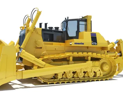 Bulldozer Komatsu D475A 3D model 3D model