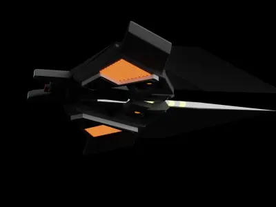 sci-fi Aircraft 3D model